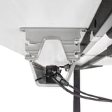 Lifespan Fitness WalkingPad M2 + ErgoDesk 1500mm White + Cable Management + DM9 Chair - Low Angle