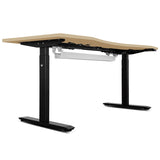 Lifespan Fitness WalkingPad M2 + ErgoDesk 1500mm Oak + Cable Management + DM9 Chair - Rear View