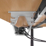 Lifespan Fitness WalkingPad M2 + ErgoDesk 1500mm Oak + Cable Management + DM9 Chair - Low Angle