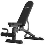 LSG GRK200 10-in-1 Home Gym Station, Power Rack, Smith Machine and Cable Crossover + 90kg Standard Weight Plate Set - Side View