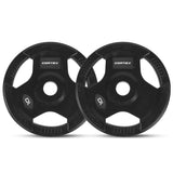 LSG GRK200 with FID Bench, 90kg Olympic Weights - Barbell and Rubber Tri-Grip Plates - 45-Degree Angle