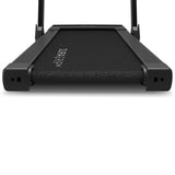 LSG Pacer M5 with Dual Motor Automatic Standing Desk 150cm in White/Black and Cable Management - Close-Up Angle
