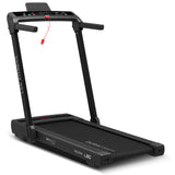 LSG Pacer M5 with Dual Motor Automatic Standing Desk 150cm in Oak/Black and Cable Management - Rear View