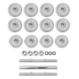 LSG 2-in-1 Dumbbell Barbell Set with Case 30kg - Front View