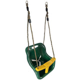 Lifespan Kids Baby Seat - Green & Yellow (Short Rope, 54cm) - Front View
