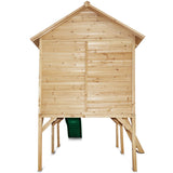 Lifespan Kids Archie Elevated Cubby House with Green Slide - Close-Up Angle