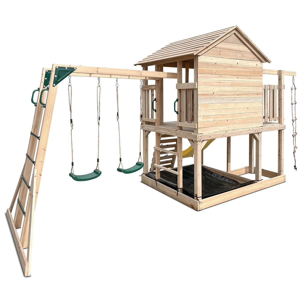 Lifespan Kids Kingston Cubby House with 2.2m Yellow Slide