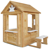 Lifespan Kids Teddy V2 Cubby House Natural - Rear View
