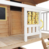 Lifespan Kids Warrigal Cubby House - Yellow Slide - Rear View