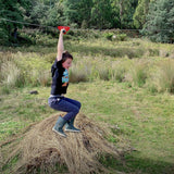 Lifespan Kids Woomera Flying Fox + Red Monkey Swing - Rear View