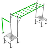 Lifespan Kids Junior Jungle Monkey Bar Module - Front View