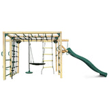 Lifespan Kids Orangutan Climbing Cube Jungle Gym Play Centre + Green Slide - Front View