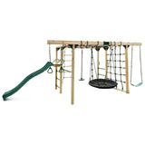 Lifespan Kids Orangutan Climbing Cube Jungle Gym Play Centre + Green Slide - Side View