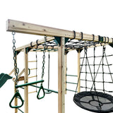 Lifespan Kids Orangutan Climbing Cube Jungle Gym Play Centre + Green Slide - Rear View