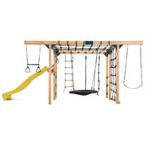 Lifespan Kids Orangutan Climbing Cube Jungle Gym Play Centre + Yellow Slide - Front View