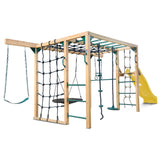 Lifespan Kids Orangutan Climbing Cube Jungle Gym Play Centre + Yellow Slide - Top-Down View