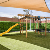 Lifespan Kids Orangutan Climbing Cube Jungle Gym Play Centre + Yellow Slide - Rear View