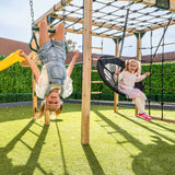 Lifespan Kids Orangutan Climbing Cube Jungle Gym Play Centre + Yellow Slide - Low Angle