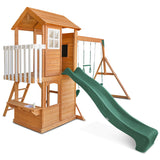 Lifespan Kids Springlake Play Centre With 2.2m Green Slide - Top-Down View