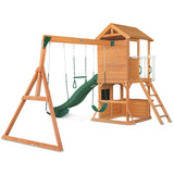 Lifespan Kids Springlake Play Centre With 2.2m Green Slide - 45-Degree Angle