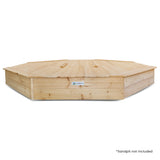 Lifespan Kids Grand Octagonal Sandpit Timber Cover Only - Top-Down View