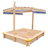 Lifespan Kids Joey Sandpit with Canopy - Close-Up Angle