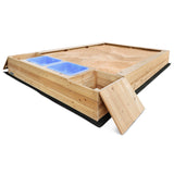 Lifespan Kids Mighty Sandpit with Wooden Cover - Front View