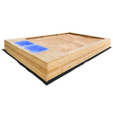 Lifespan Kids Mighty Sandpit with Wooden Cover - Side View