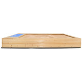 Lifespan Kids Mighty Sandpit with Wooden Cover - Close-Up Angle