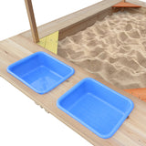 Lifespan Kids Playfort Sandpit with Canopy - Side View
