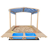 Lifespan Kids Playfort Sandpit with Canopy - Top-Down View