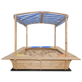 Lifespan Kids Playfort Sandpit with Canopy - Close-Up Angle