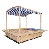 Lifespan Kids Playfort Sandpit with Canopy - Low Angle