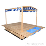 Lifespan Kids Playfort Sandpit Wooden Cover Only - Side View