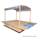 Lifespan Kids Playfort Sandpit Wooden Cover Only - Top-Down View