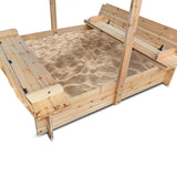 Lifespan Kids Skipper Sandpit with Canopy - Rear View