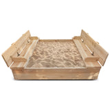 Lifespan Kids Strongbox 2 Square Sandpit - Front View