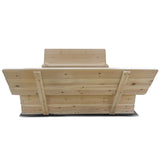 Lifespan Kids Strongbox XL Square Sandpit - Close-Up Angle