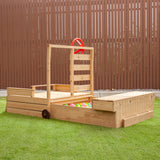 Lifespan Kids Wrangler Retractable Sand & Play - Rear View