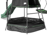 Lifespan Kids Pallas Play Tower with Metal Swing Set in Green Slide - Close-Up Angle