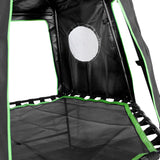 Lifespan Kids Pallas Play Tower with Metal Swing Set in Green Slide - Low Angle