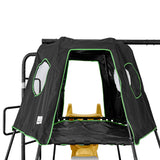 Lifespan Kids Pallas Play Tower with Metal Swing Set in Yellow Slide - Rear View