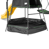 Lifespan Kids Pallas Play Tower with Metal Swing Set in Yellow Slide - Close-Up Angle