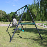 Lifespan Kids Titan Commercial Steel Swing Set - Front View
