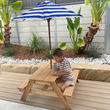 Lifespan Kids Sunrise Sand & Water Table with Umbrella - Low Angle