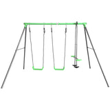 Lifespan Kids Hurley 2 Metal Swingset - Front View