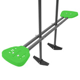 Lifespan Kids Hurley 2 Metal Swing Set with Slide & Hoop - Side View
