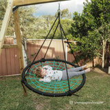 Lifespan Kids Oakley Swing Set with 1.2m Spidey Web Swing - Top-Down View
