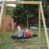 Lifespan Kids Oakley Swing Set with 1.2m Spidey Web Swing - Close-Up Angle