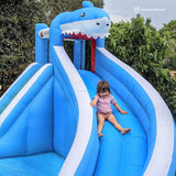 Lifespan Kids Sharky Slide & Splash Inflatable - Rear View